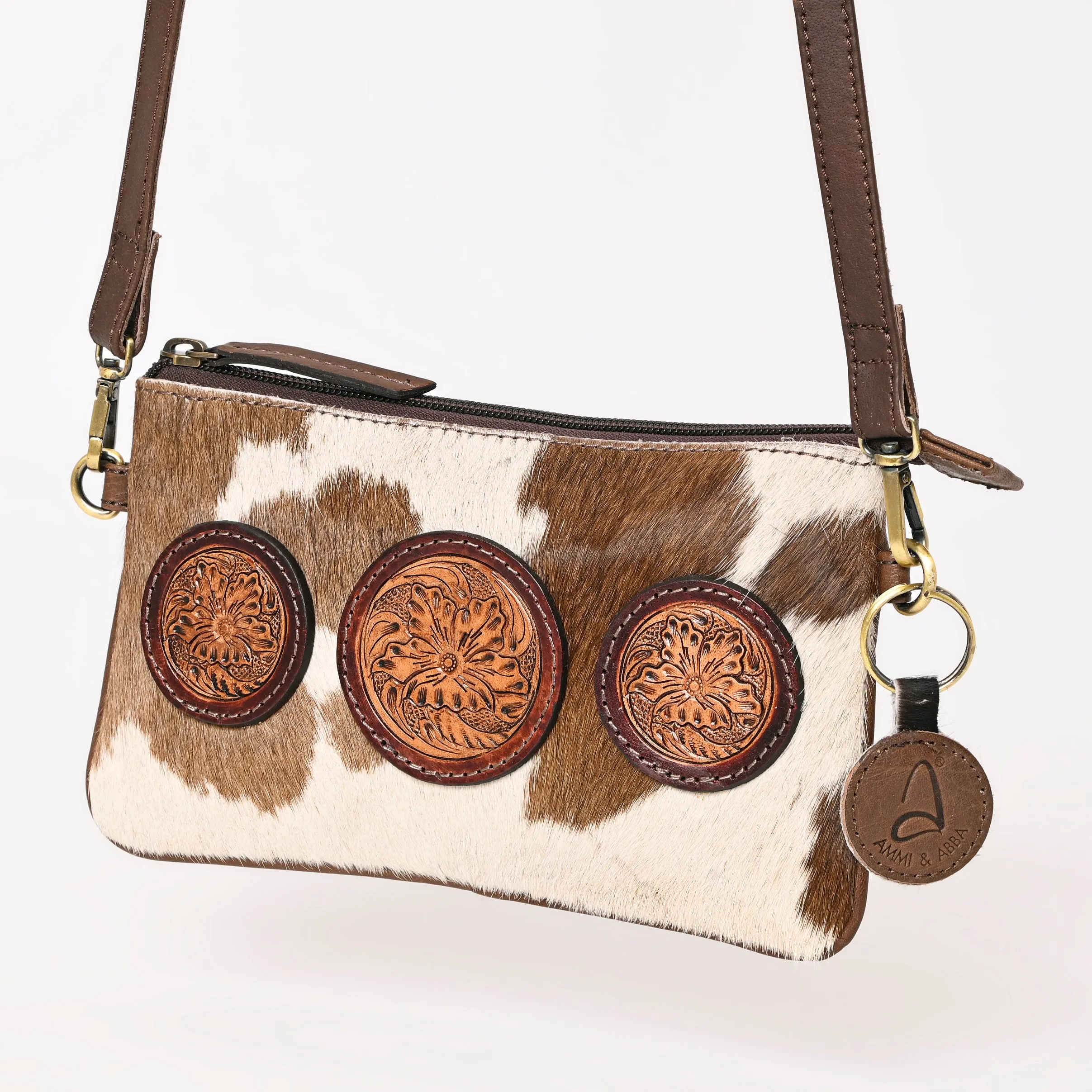 A&A-989  Montana West Hair-On Cowhide Collection Clutch/Crossbody