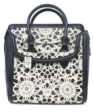 Alexander McQueen B&W Cutwork Satchel