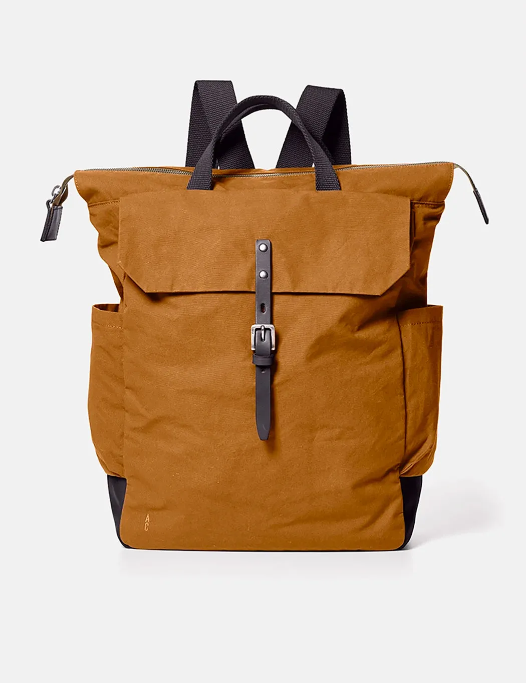 Ally Capellino Fin Hybrid Waxy Rucksack - Breen