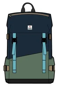 Boondocker Recycled 26L Backpack - Deep Navy/Laurel Green