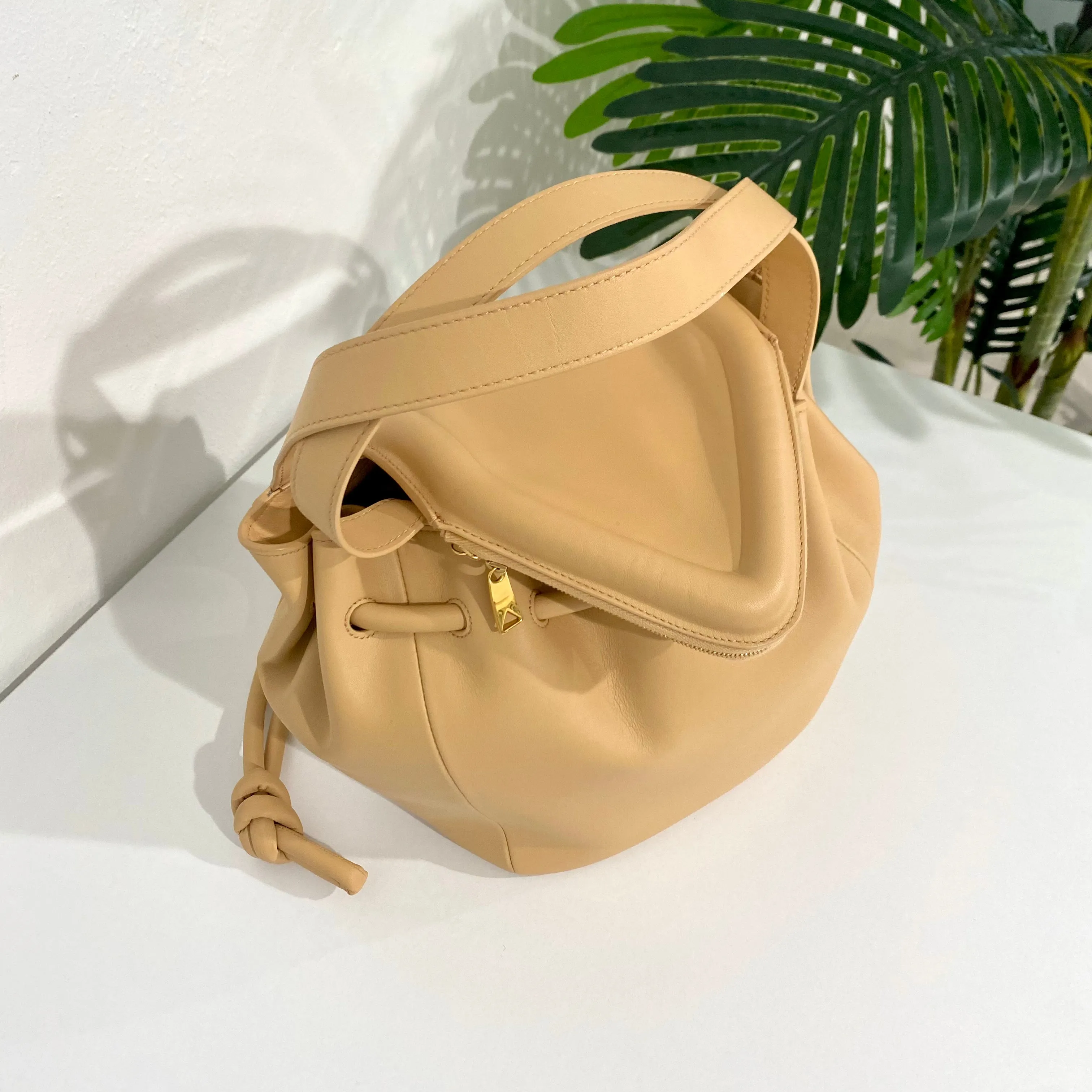 Bottega Veneta Beige Bucket Bag