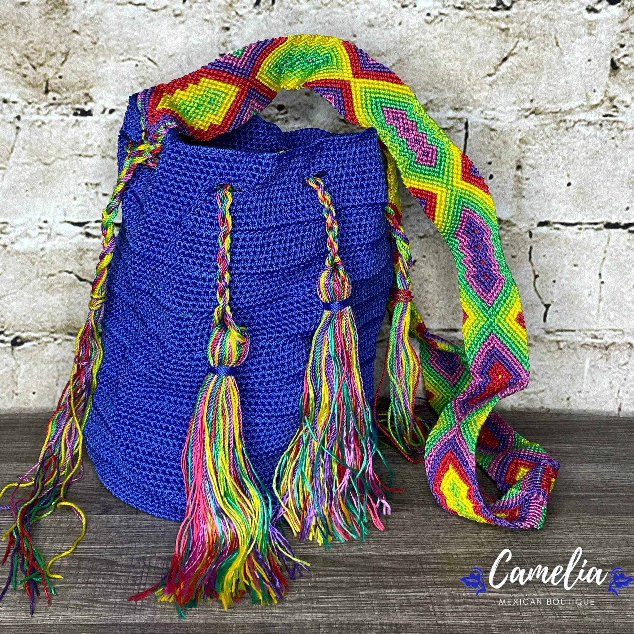 Crocheted Columbian Wayuu Boho Tote - Large