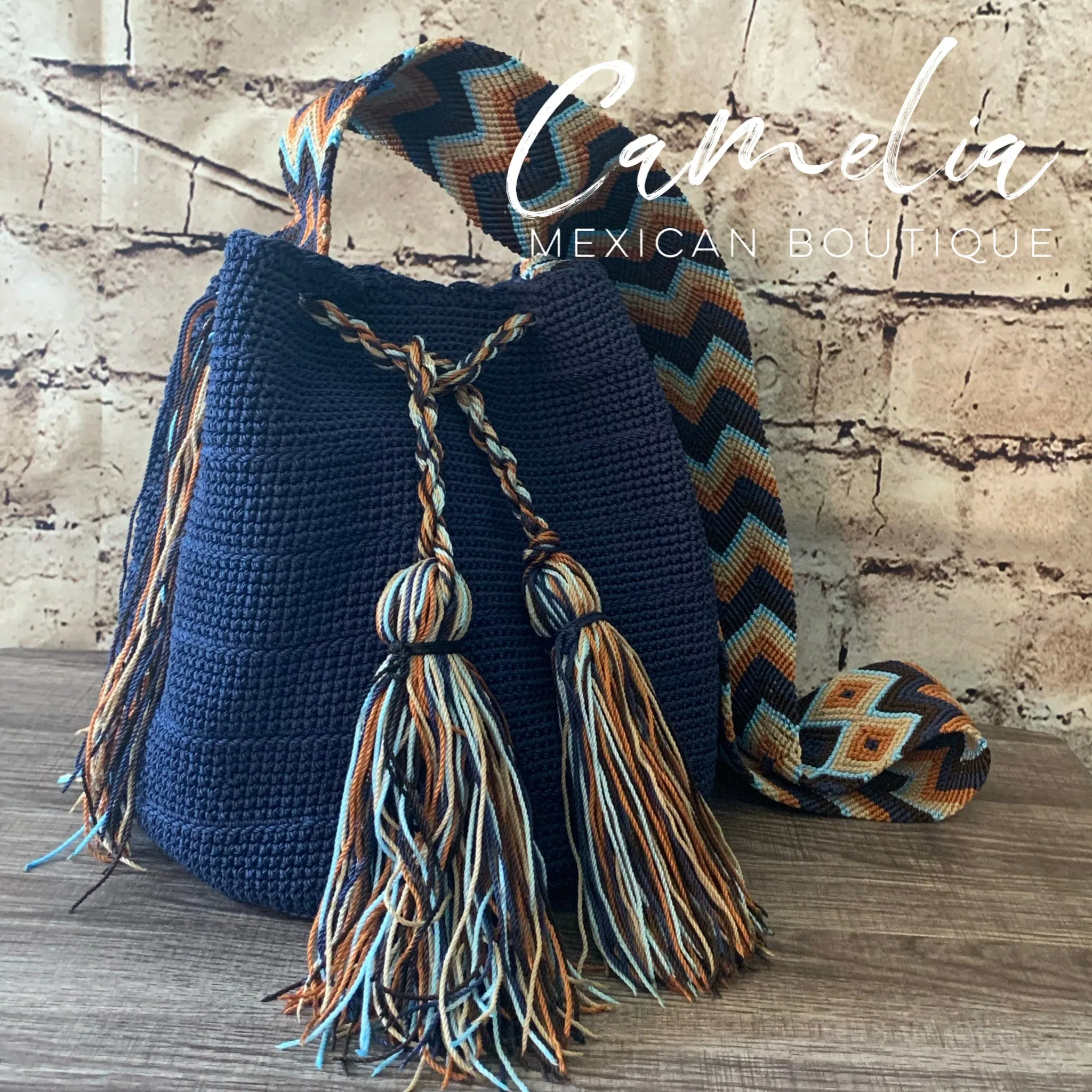 Crocheted Columbian Wayuu Boho Tote - Large