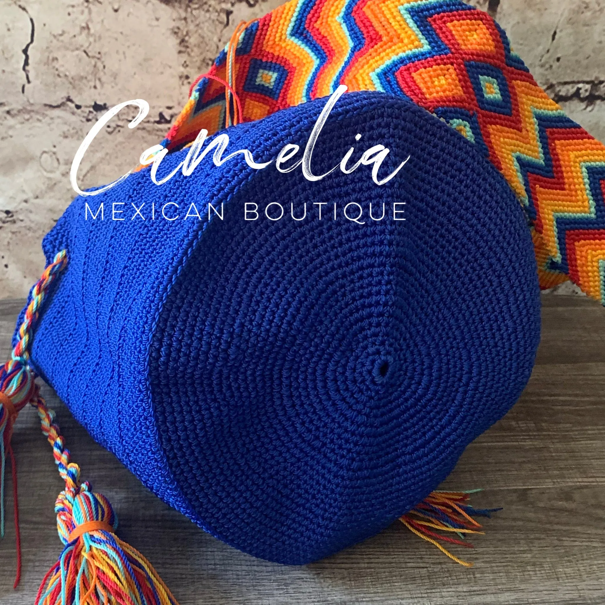 Crocheted Columbian Wayuu Boho Tote - Large