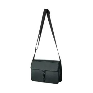 Crossbody Bag with Snap Hook (Blackish Green)