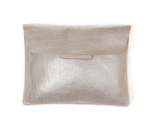 Envelope Clutch metallic champagne