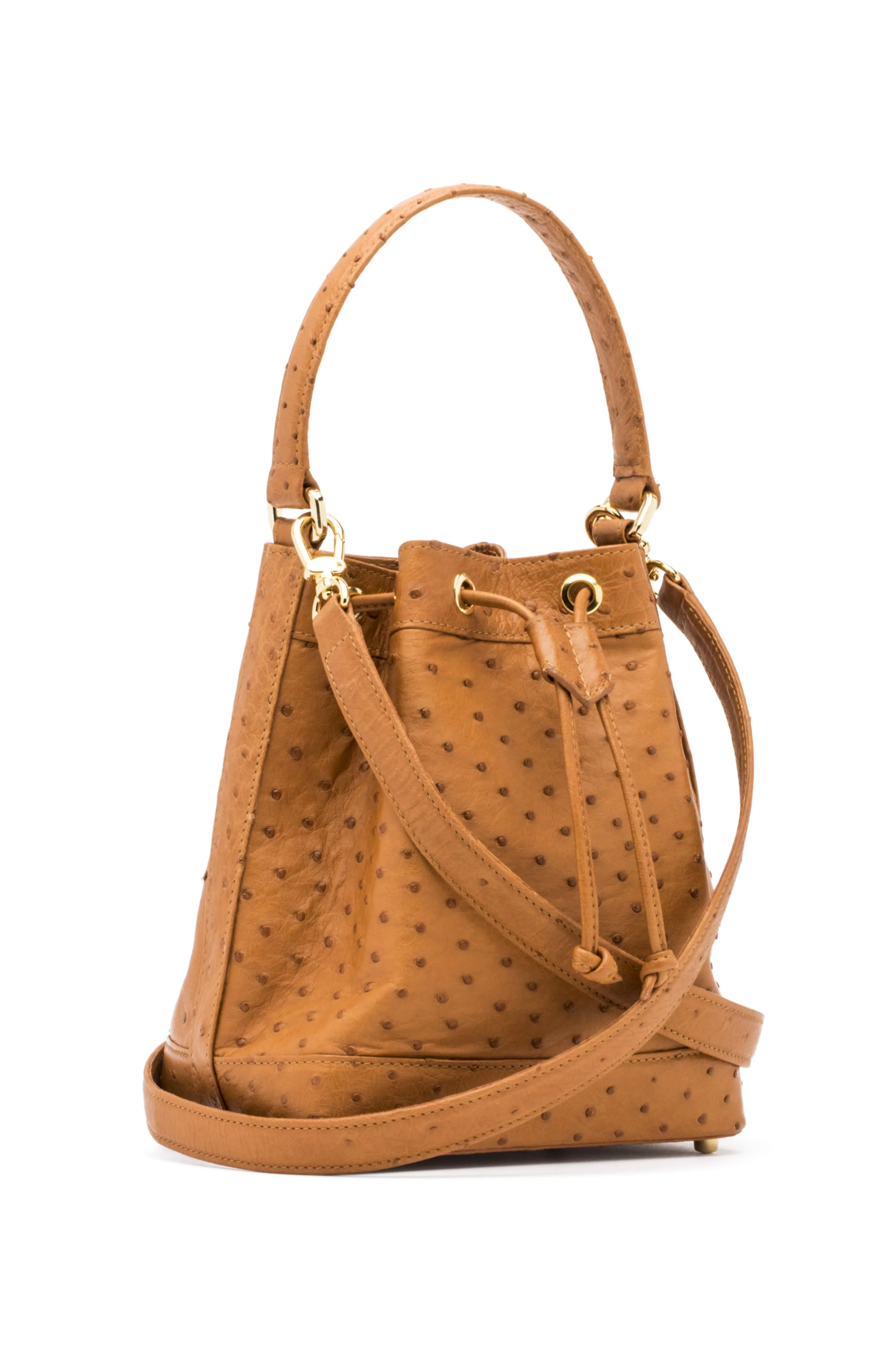 Isla Tote in Cognac Ostrich