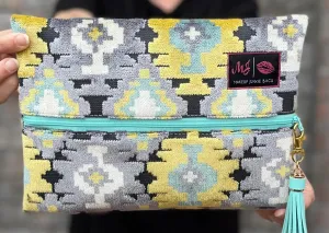 Makeup Junkie Bags - Aztec Mint