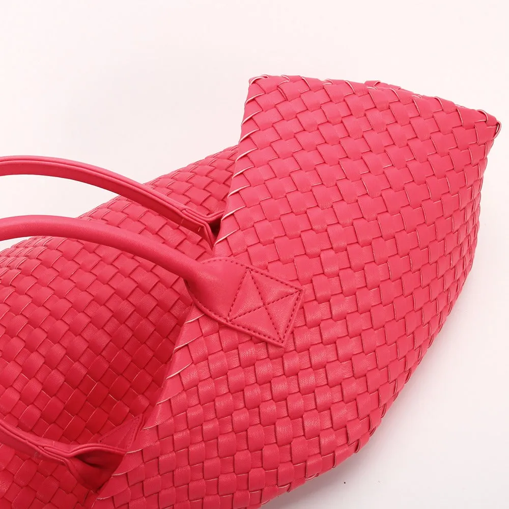 OFFER OF THE WEEK The Weavey Tote - CORAL