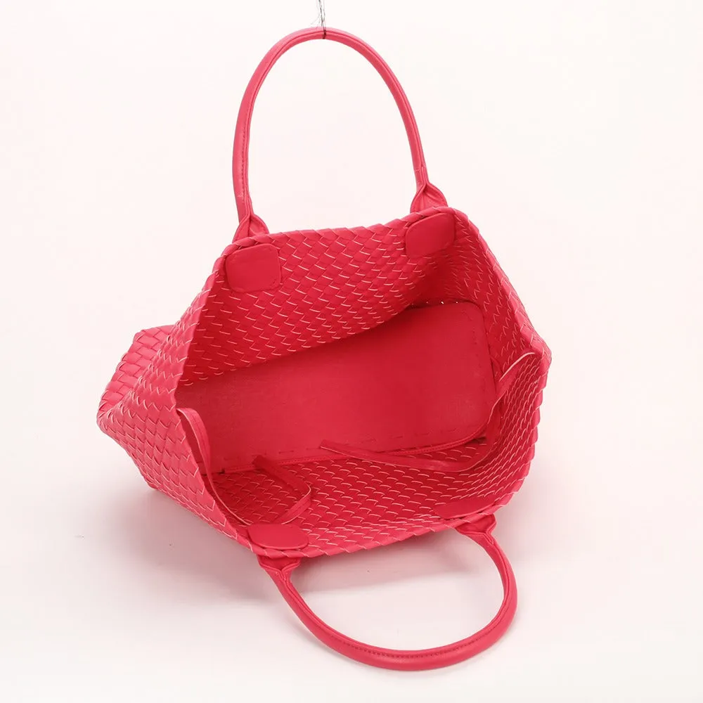 OFFER OF THE WEEK The Weavey Tote - CORAL