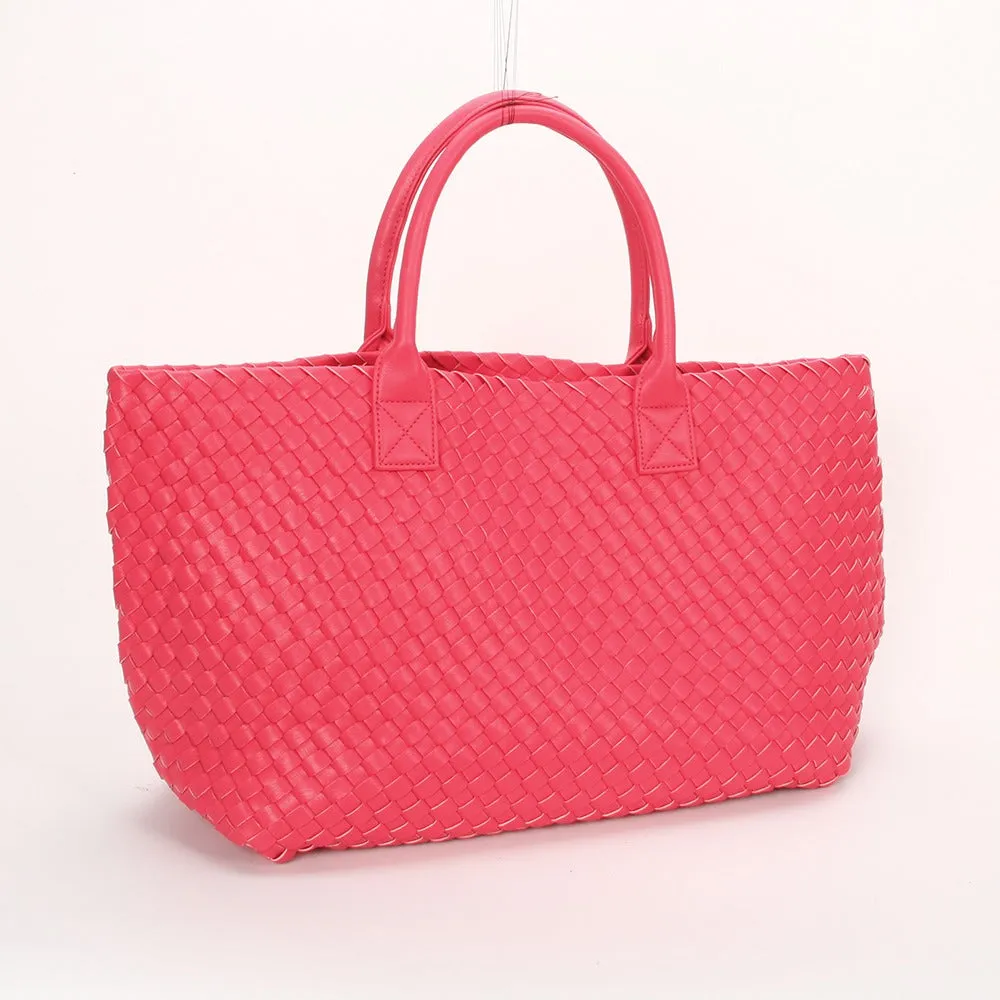 OFFER OF THE WEEK The Weavey Tote - CORAL