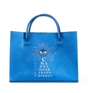 “Seeing Luxury” Tote- Blue