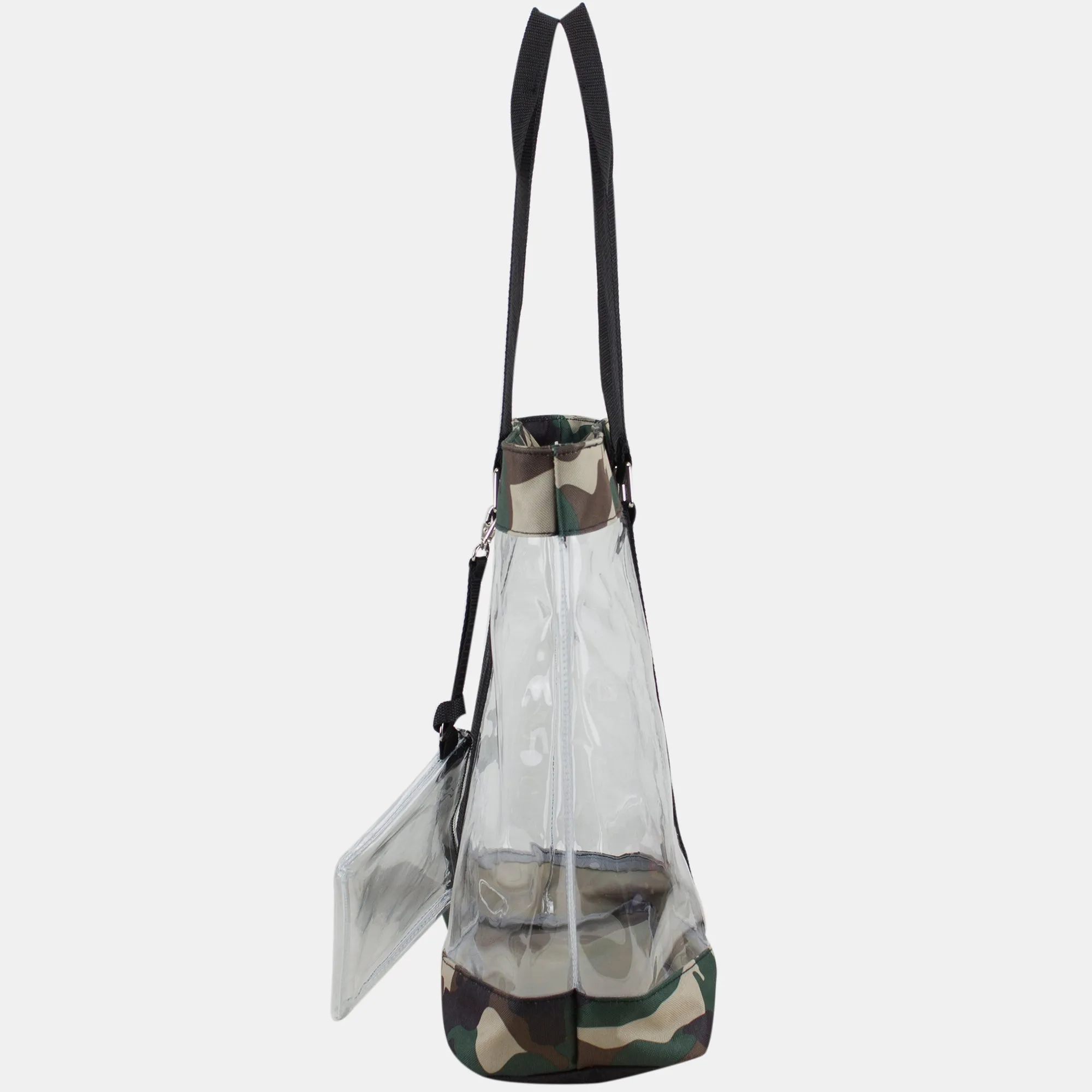 Supreme Deluxe 100% Clear PVC Printed Large Tote with Large Wristlet