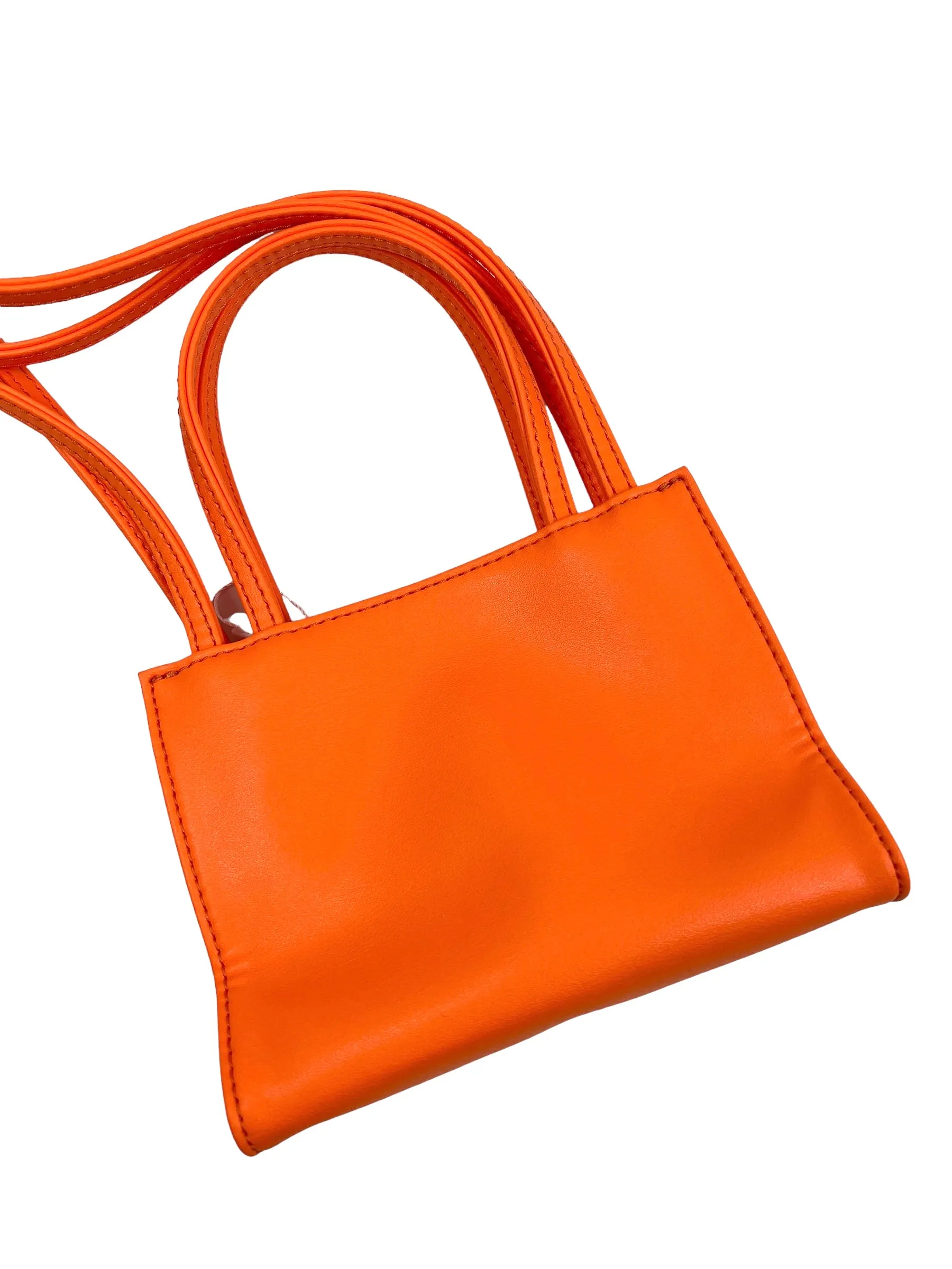 Telfar Orange Small Shopping Tote